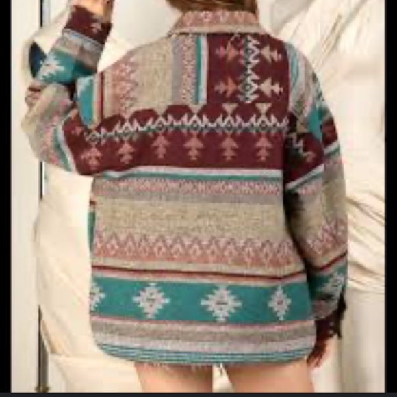 NWT Vici New In Aztec Southwestern Shacket Jacket - Picture 2 of 8